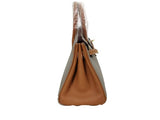 Hermes Birkin 25 Gris Asphalte and Gold Togo Brushed Gold Hardware