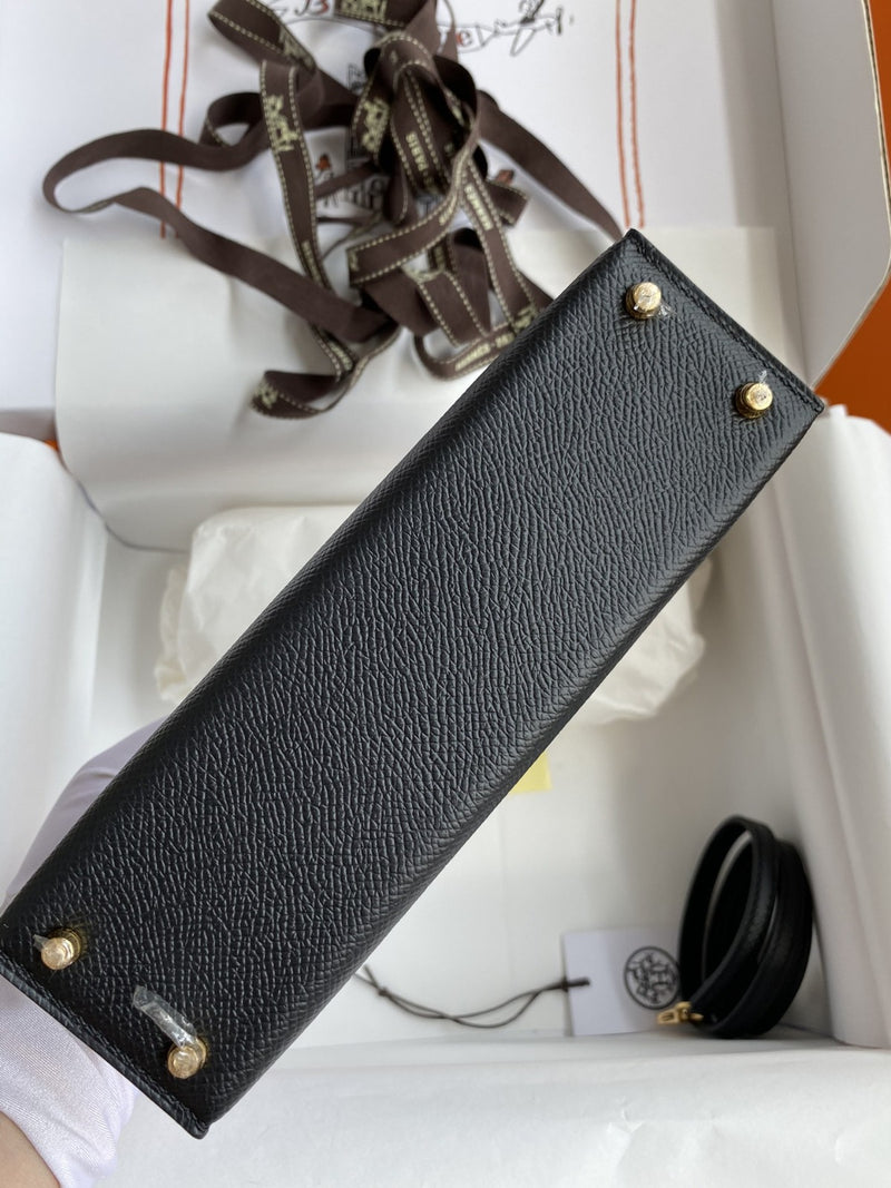 Hermes Mini Kelly 20 Epsom Black