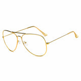 ENID Trendy Aviator Clear Glasses Lens Sun Glasses