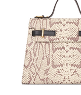 Cross-Body Crocodile Bag With Top-Handle