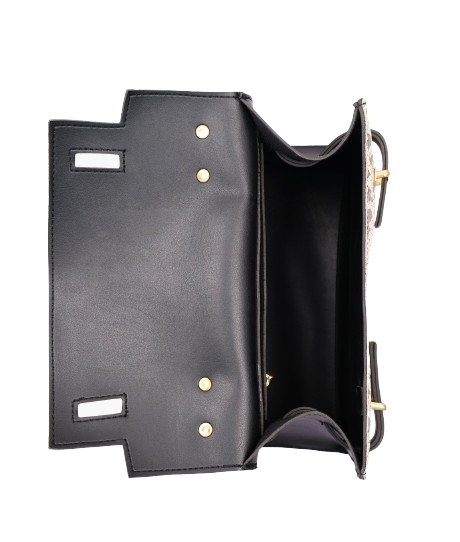 Cross-Body Crocodile Bag With Top-Handle