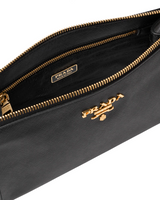 Saffiano leather clutch