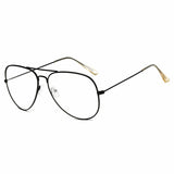 ENID Trendy Aviator Clear Glasses Lens Sun Glasses