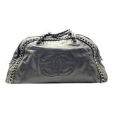 Chanel Bowling Smooth Calfskin Large Luxe Ligne Bowler Black Leather Shoulder Bag