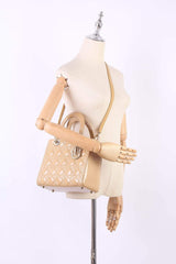 Christian Dior Beige Medium Patent Leather Lady Dior - RCL1179 - Cap N Wrap