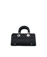 Christian Dior Black Cannage Top Handle Bag GHW  AGL1036 - Cap N Wrap
