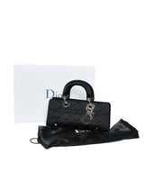 Christian Dior Black Cannage Top Handle Bag GHW  AGL1036 - Cap N Wrap