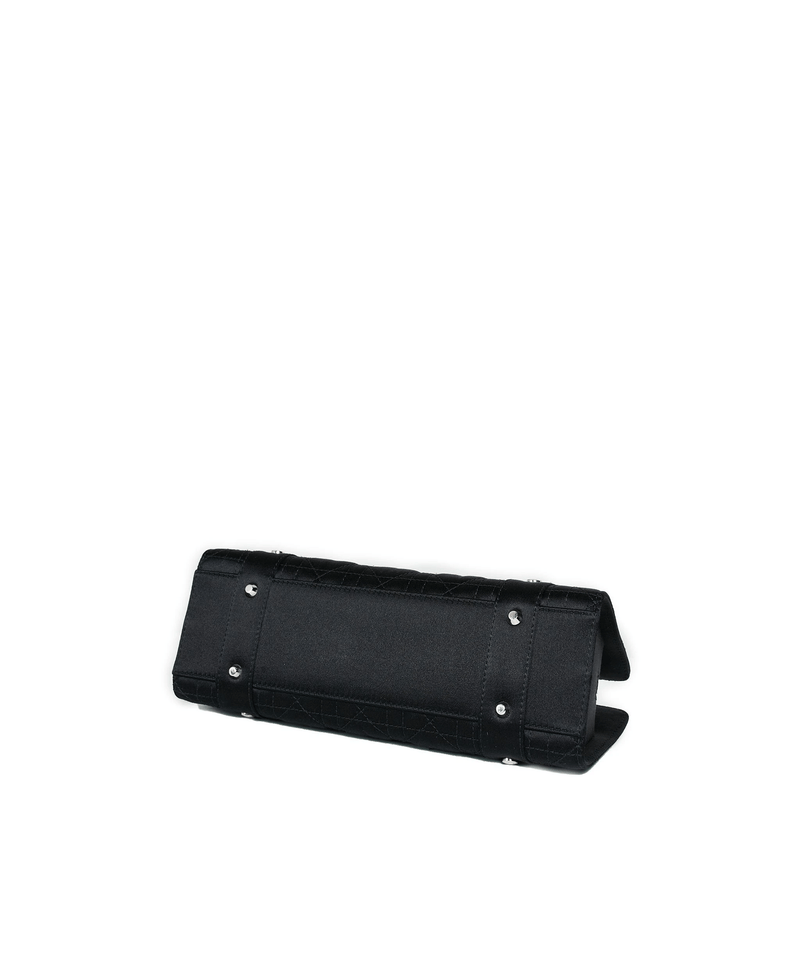 Christian Dior Black Cannage Top Handle Bag GHW  AGL1036 - Cap N Wrap