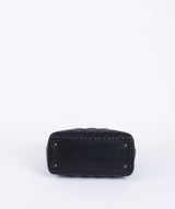 Christian Dior Black Leather Lady Dior Medium PHW - Cap N Wrap