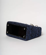 Christian Dior Blue Tweed and Patent Lady Dior Bag - Cap N Wrap