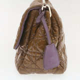 CHRISTIAN DIOR Canage Shoulder Bag Patent Leather Brown Auth rd1612 - Cap N Wrap