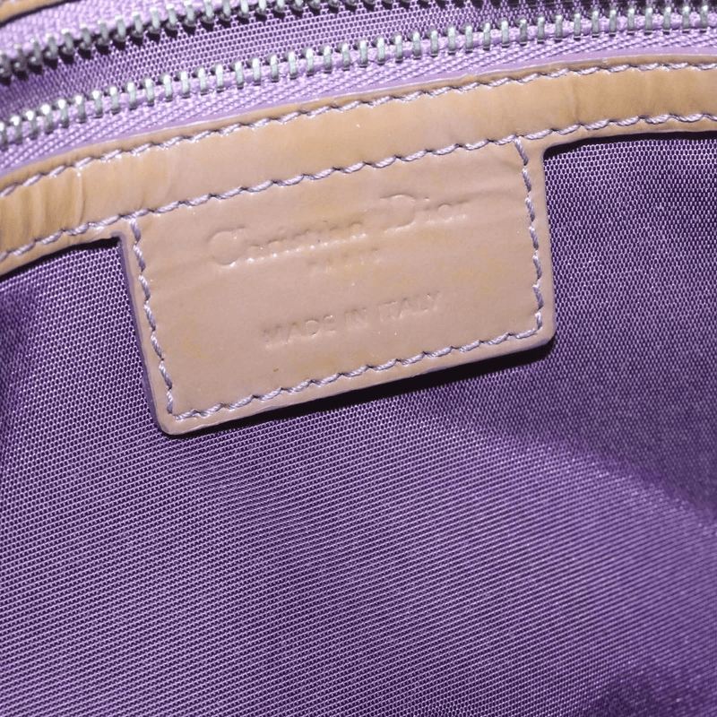 CHRISTIAN DIOR Canage Shoulder Bag Patent Leather Brown Auth rd1612 - Cap N Wrap