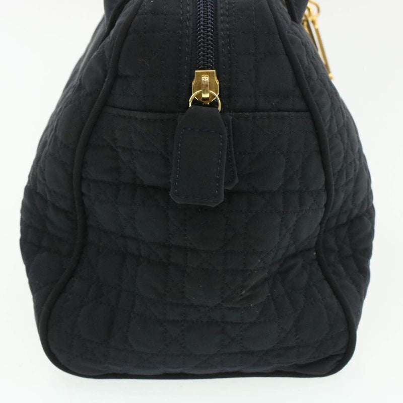 CHRISTIAN DIOR Cannage Hand Bag Black Nylon - Cap N Wrap