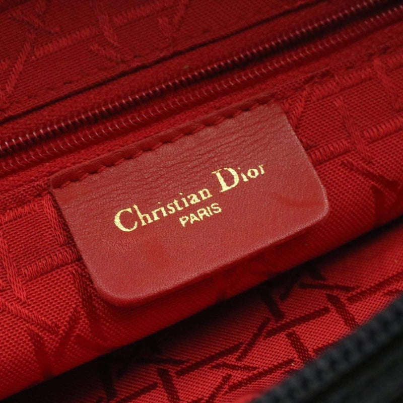 CHRISTIAN DIOR Cannage Hand Bag Black Nylon - Cap N Wrap