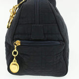 CHRISTIAN DIOR Cannage Hand Bag Black Nylon - Cap N Wrap