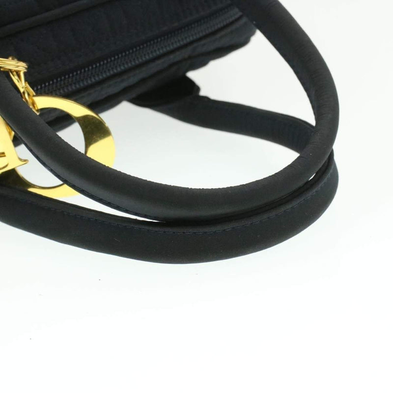 CHRISTIAN DIOR Cannage Hand Bag Black Nylon - Cap N Wrap