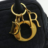 CHRISTIAN DIOR Cannage Hand Bag Black Nylon - Cap N Wrap