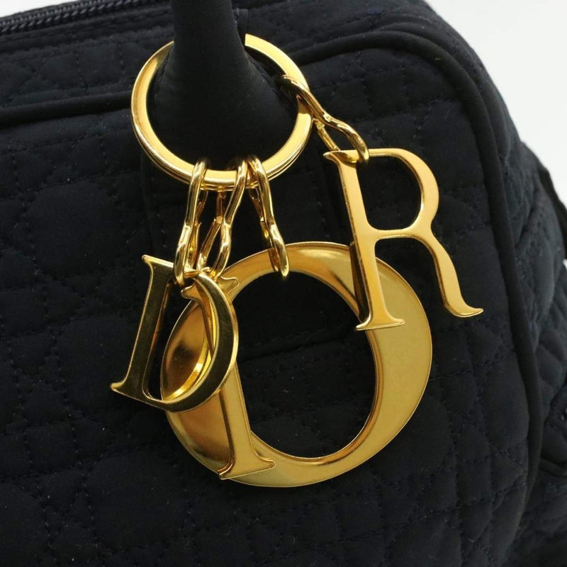 CHRISTIAN DIOR Cannage Hand Bag Black Nylon - Cap N Wrap