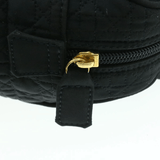 CHRISTIAN DIOR Cannage Hand Bag Black Nylon - Cap N Wrap