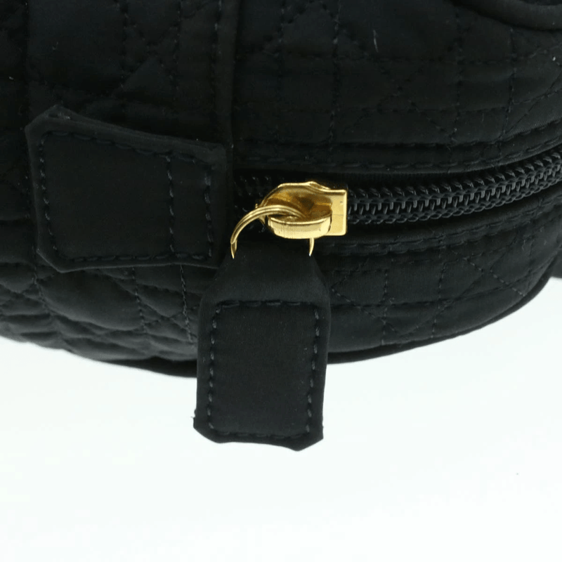 CHRISTIAN DIOR Cannage Hand Bag Black Nylon - Cap N Wrap