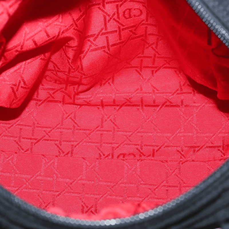 CHRISTIAN DIOR Cannage Hand Bag Black Nylon - Cap N Wrap