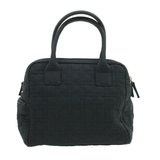 CHRISTIAN DIOR Cannage Hand Bag Black Nylon - Cap N Wrap