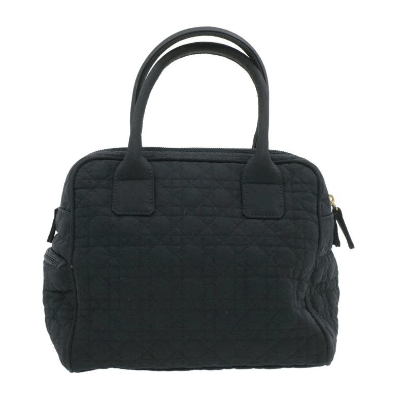 CHRISTIAN DIOR Cannage Hand Bag Black Nylon - Cap N Wrap