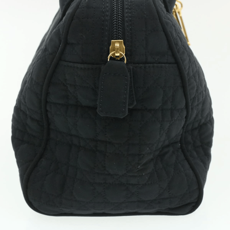 CHRISTIAN DIOR Cannage Hand Bag Black Nylon - Cap N Wrap
