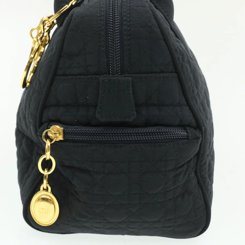 CHRISTIAN DIOR Cannage Hand Bag Black Nylon - Cap N Wrap