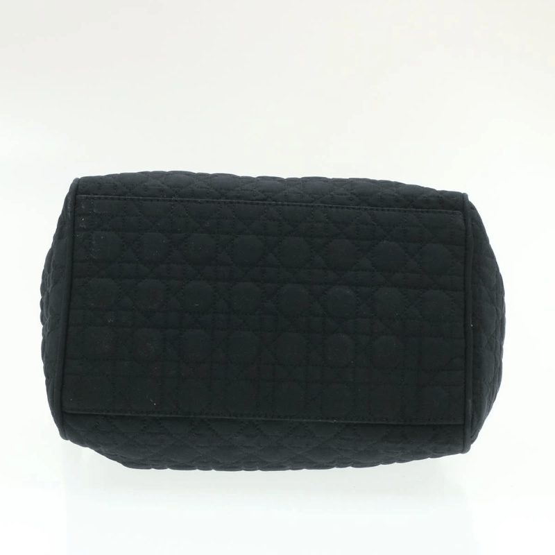 CHRISTIAN DIOR Cannage Hand Bag Black Nylon - Cap N Wrap