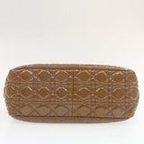 CHRISTIAN DIOR Canage Shoulder Bag Patent Leather Brown Auth rd1612 - Cap N Wrap