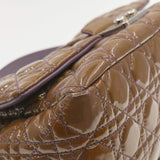 CHRISTIAN DIOR Canage Shoulder Bag Patent Leather Brown Auth rd1612 - Cap N Wrap