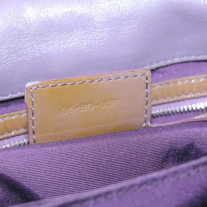 CHRISTIAN DIOR Canage Shoulder Bag Patent Leather Brown Auth rd1612 - Cap N Wrap