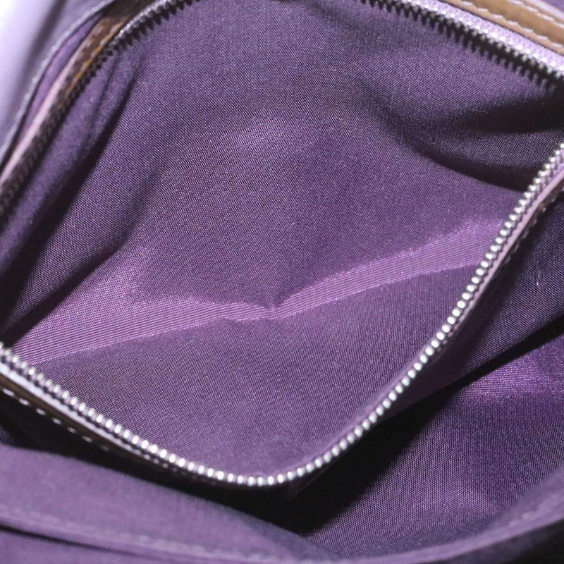 CHRISTIAN DIOR Canage Shoulder Bag Patent Leather Brown Auth rd1612 - Cap N Wrap