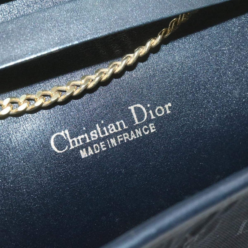 CHRISTIAN DIOR Chain Shoulder Bag Black Canvas Auth 21499 MW2753 - Cap N Wrap