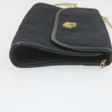 CHRISTIAN DIOR Chain Shoulder Bag Black Canvas Auth 21499 MW2753 - Cap N Wrap