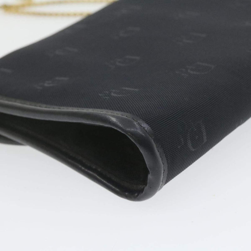 CHRISTIAN DIOR Chain Shoulder Bag Black Canvas Auth 21499 MW2753 - Cap N Wrap