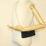 CHRISTIAN DIOR Chain Shoulder Bag Black Canvas Auth 21499 MW2753 - Cap N Wrap