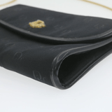CHRISTIAN DIOR Chain Shoulder Bag Black Canvas Auth 21499 MW2753 - Cap N Wrap