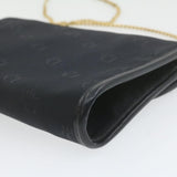 CHRISTIAN DIOR Chain Shoulder Bag Black Canvas Auth 21499 MW2753 - Cap N Wrap