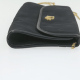 CHRISTIAN DIOR Chain Shoulder Bag Black Canvas Auth 21499 MW2753 - Cap N Wrap