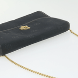 CHRISTIAN DIOR Chain Shoulder Bag Black Canvas Auth 21499 MW2753 - Cap N Wrap