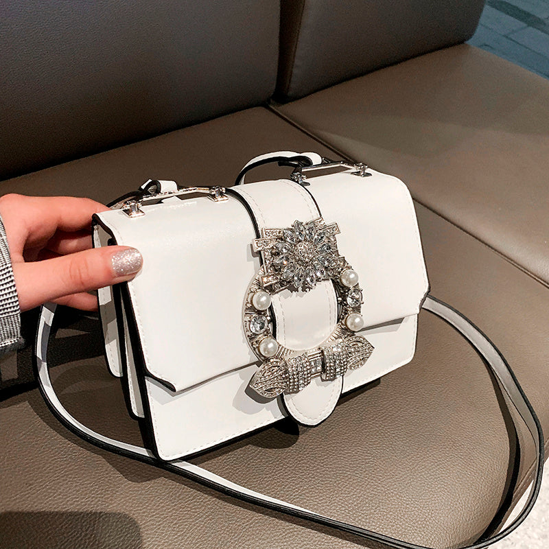 Women Designer Diamond Lock Bags Leather Women Handbags Elegant Lady Shoulder Bags