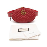 Gucci Belt Marmont 65 Gg Small Matelasse Red Leather Messenger Bag