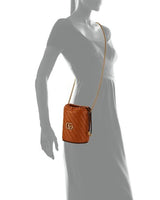 Gucci Bucket Marmont Gg Torchon Mini Brown Leather Shoulder Bag