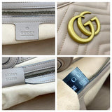 Gucci GG Marmont Shoulder Bag Calfskin Matelasse Medium Porcelain Rose Pink Leather Tote