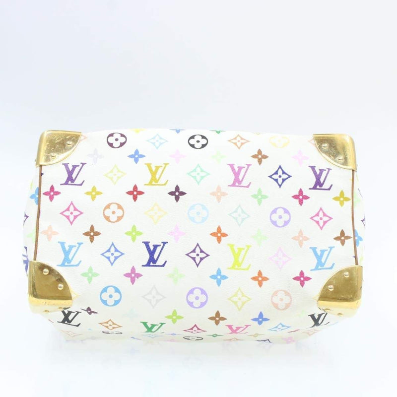 LOUIS VUITTON Monogram Murakami White Speedy 30 Hand Bag SP0013 - Cap N Wrap