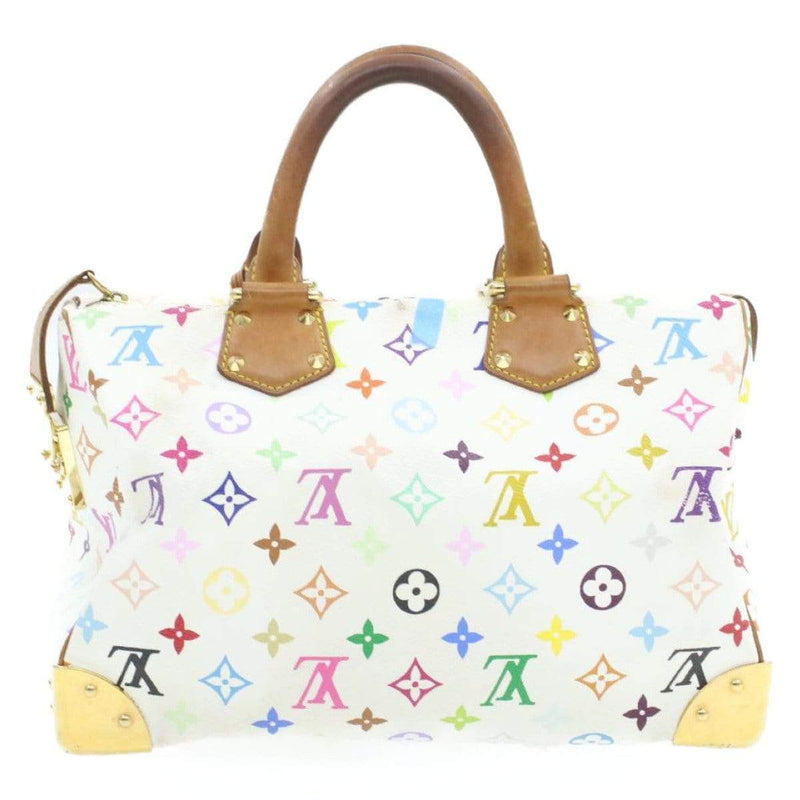 LOUIS VUITTON Monogram Murakami White Speedy 30 Hand Bag SP0013 - Cap N Wrap