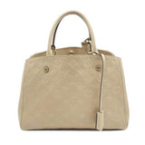 Louis Vuitton Montaigne Beige Monogram Empreinte Leather Shoulder Bag