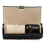 Wolf Palermo Double Watch Roll with Jewelry Pouch